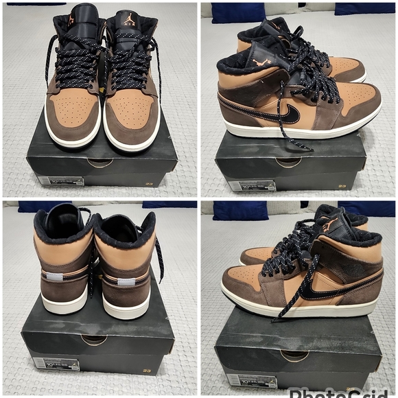 Dark Chocolate Jordan 1 Mid - Picture 1 of 8